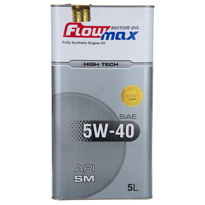 روغن موتور خودرو فلومکس مدل High Tech پنج لیتری 5w-40 Flow Max High Tech 5L SAE 5w-40